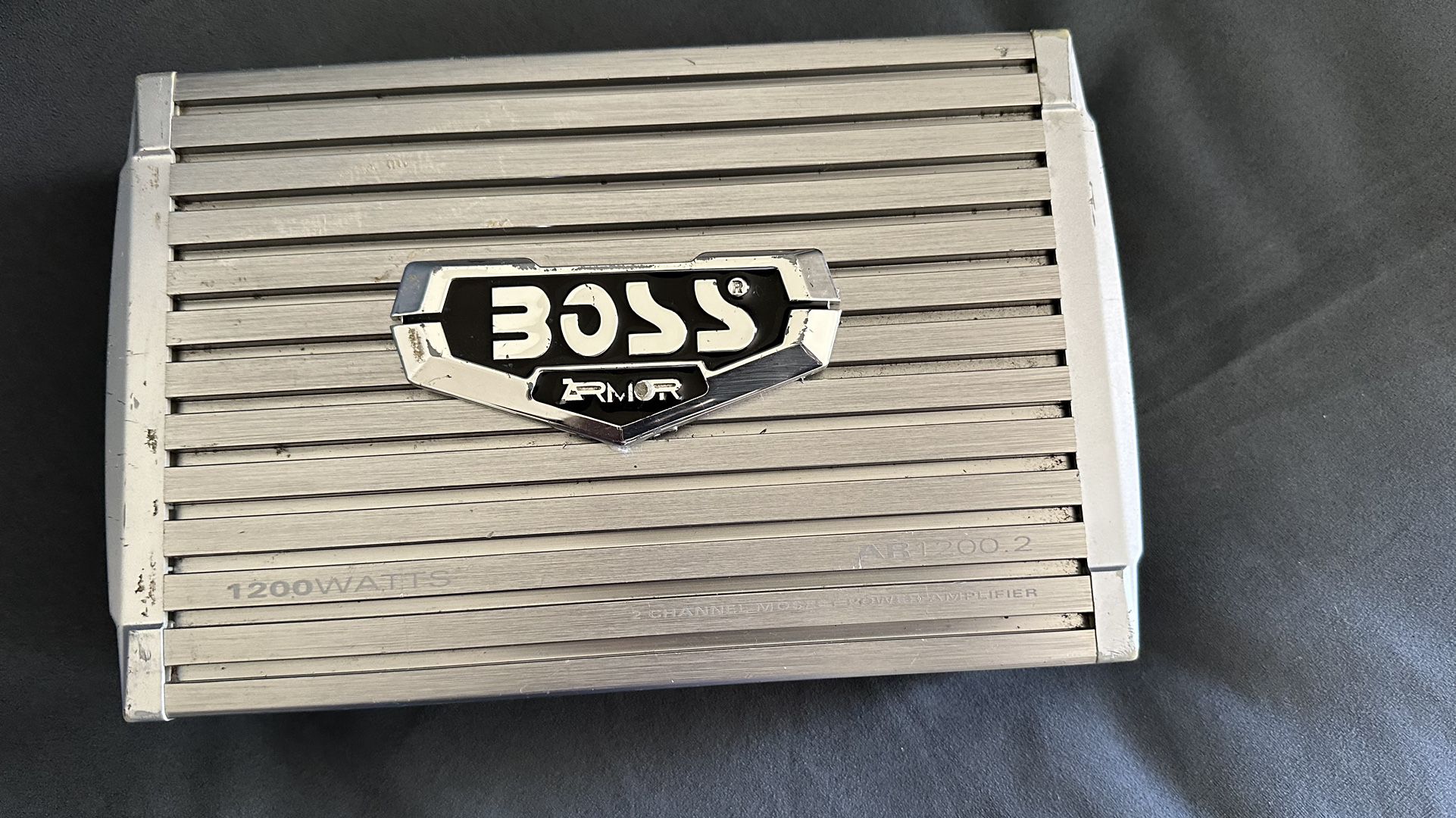 Boss Audio 1200.2 Car Amp Amplifier Works Good 2 Channel For Car Stereo System Door Speakers 