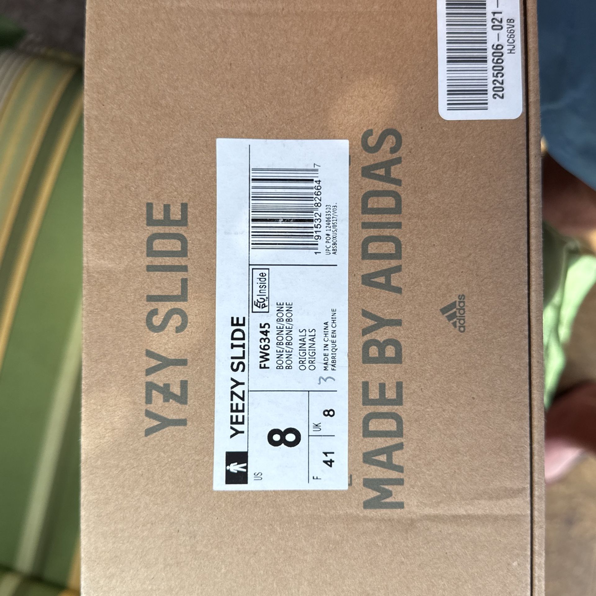 adidas gazelle silver green womens Yeezy Slide 'Bone' – Accidental Fashion Icon main image 0