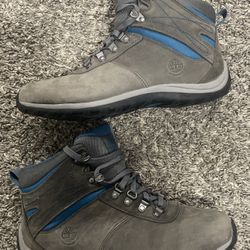 Timberland Size 10 Women Norwood Waterproof Mid Hiker Boots Grey Full Grain A2J1