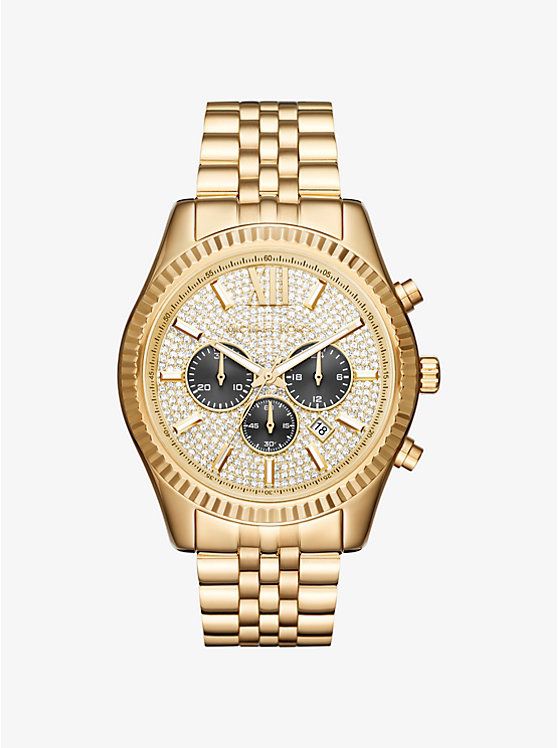 Men’s Oversized Lexington Gold-Tone Watch
