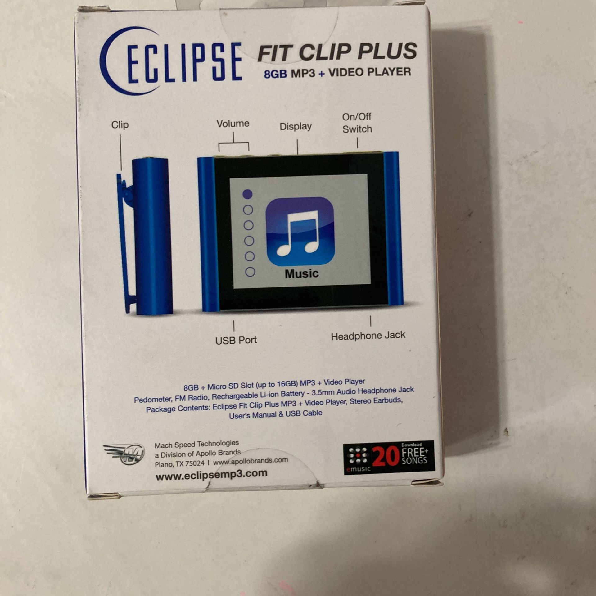 8GB Eclipse MP3 + Video Player