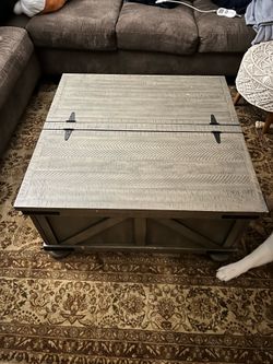 Coffee table storage