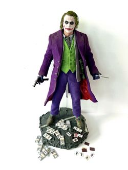 1/6 Hot Toys Joker DX33AE Heath Ledger Dark Knight Figure Artisan Rooted Hair Version