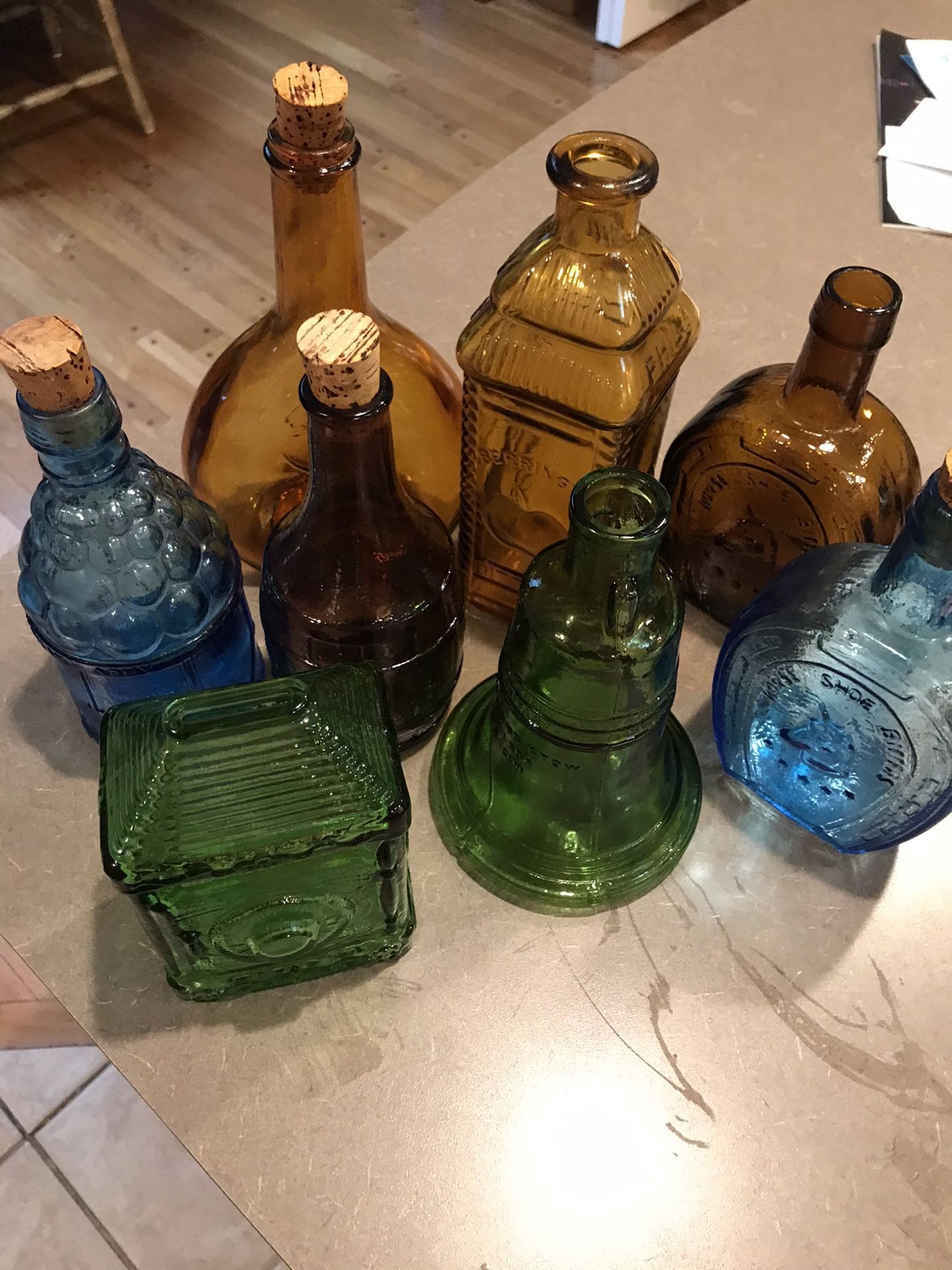 Lot of Large Antique Wheaton NJ Bottles