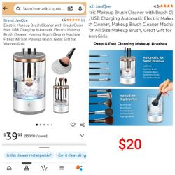 Electric Makeup Brush Cleaner 