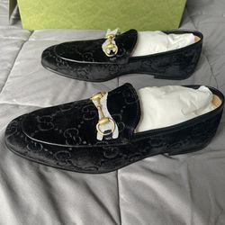 Gucci Jordan GG velvet loafers (US 8.5)