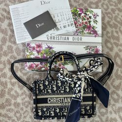 Christian Dior Mini Book Tote $255 **READ DESCRIPTION**