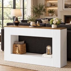 Modern White Console Table