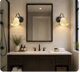 $40/set Vintage Bell Glass Wall Sconce – FREE E14 Bulb – $40 (2 PCS) / $26 (1 PC)
