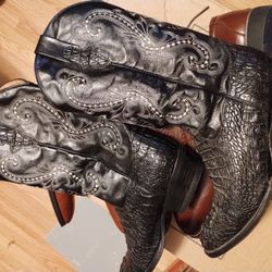 Men's Ferrini Leather Boots Size 9.5