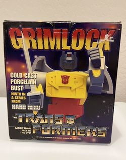 Grimlock Transformers Dinobot Bust Statue Hard Hero (Hasbro 2003) Cold Cast