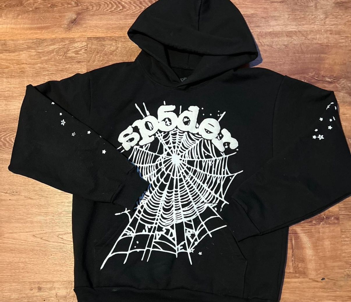 Sp5der Black Hoodie