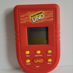 Electronic Uno Handheld Game Mattel 2001 Good Condition.
