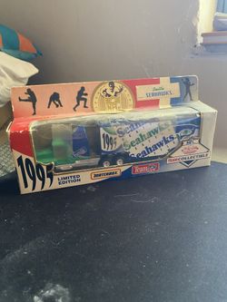 1995 Matchbox NFL Seattle Seahawks Team Truck 1:64 – Sealed Vintage