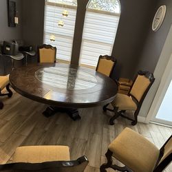Dining Room Round Table with Chairs 