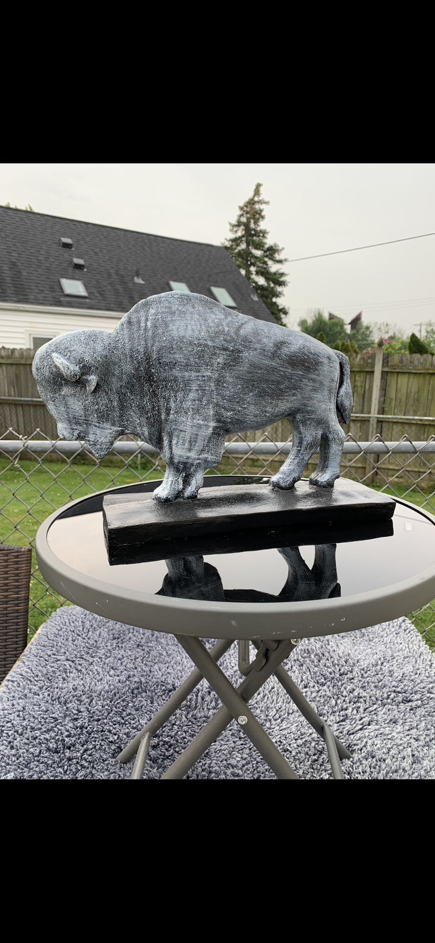 The Gray Buffalo Statue