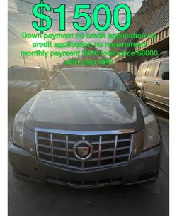 2012 Cadillac CTs no credit application no requirement