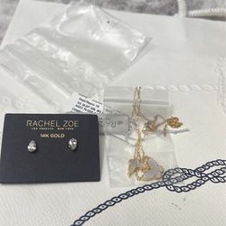 Rachel Zoe set of earings + necklace bundle