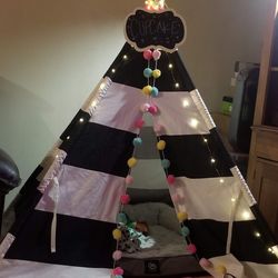 B&W STRIPE TEEPEE (TEE PEE)