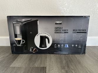 Bella Pro Series - Capsule Coffee Maker and Milk Frother - Black