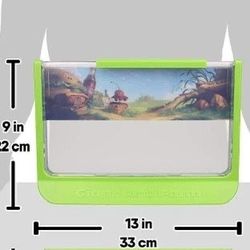 Uncle Milton Giant Ant Farm - Large Viewing Area - Care for Live Ants - Nature Learning Toy - Science DIY Toy Kit - Great Gift for Boys & Girls, Green