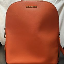 Michael Kors Orange Backpack 