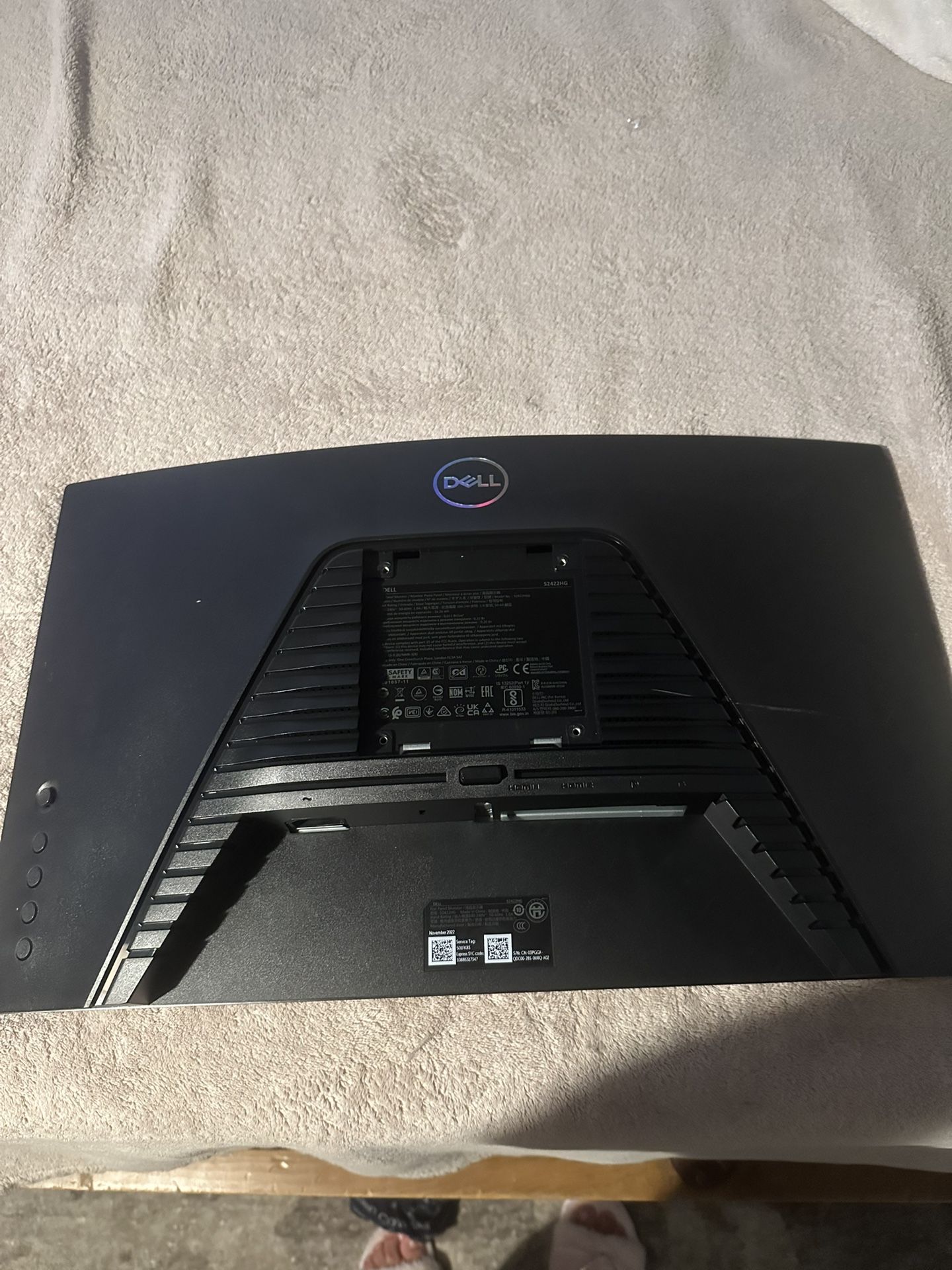 Dell 24 inch LED curved gaming monitor 60HZ