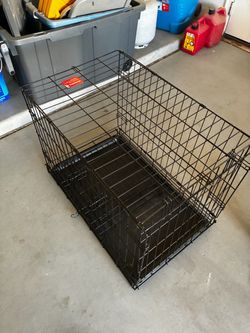 Collapsable Wire Dog crate with tray