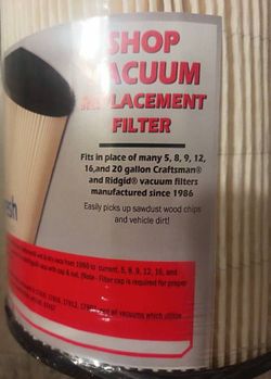 Shop Vac Filter