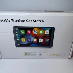 7" Portable Wireless Apple CarPlay Car Truck Stereo Radio Touch Screen BT/USB