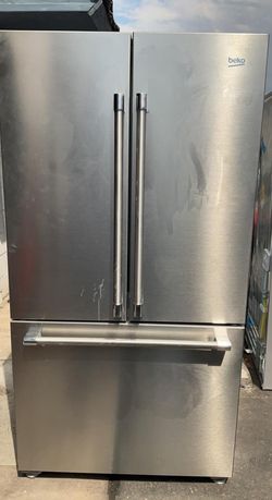 Beko 3-Door Silver Refrigerator
