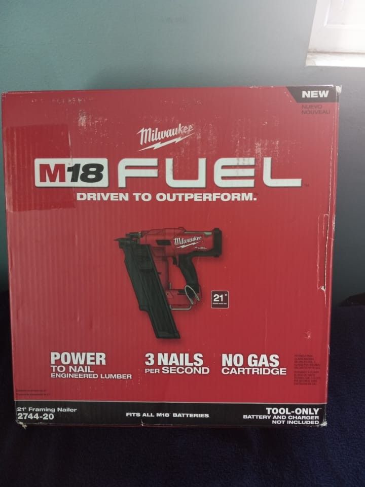 Milwaukee m18 21-Degree framing Nailer Extended capacity