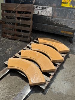 firepit Concrete caps Set of 4