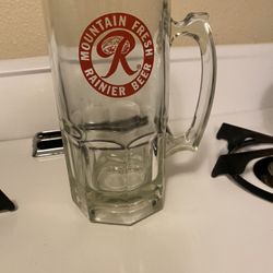 Vintage Large Glass Rainier Mug 