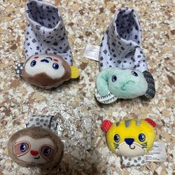 Baby Footies and wrist band entertainment