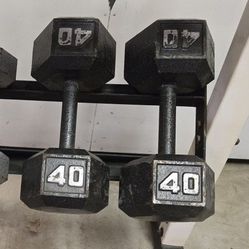 2x 40 Lbs Dumbbells 