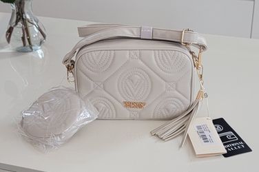 Brand-New Valentino Orlandi Crossbody Bag MSRP $310 – BONE Color 