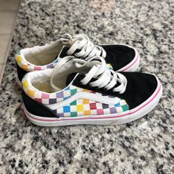Girls Checkered Vans 