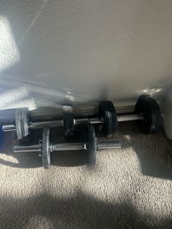 3 dumbbells 50lbs total