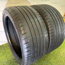 U222  275 35 20  Goodyear Eagle F1 Run Flat  2 Used Tires 60% Life 