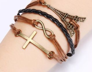 Leather style bracelet
