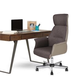 Homy Casa ReneA High Back Ergonomic Fabric Office Chair with Armrests