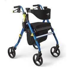 Medline Premium Empower Folding Mobility Rollator Walker