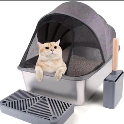 Large Stainless Litter Box 