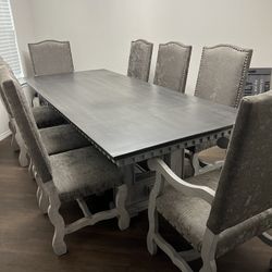 8 Chair Dining Table 