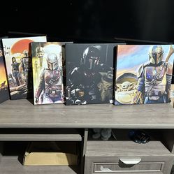 Mandalorian canvas art (baby yoda)