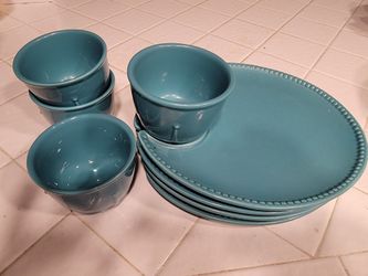 Princess House Tea Time, Blue/ Green or Teal