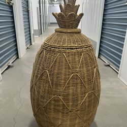 Anthropologie Pineapple Laundry Basket 