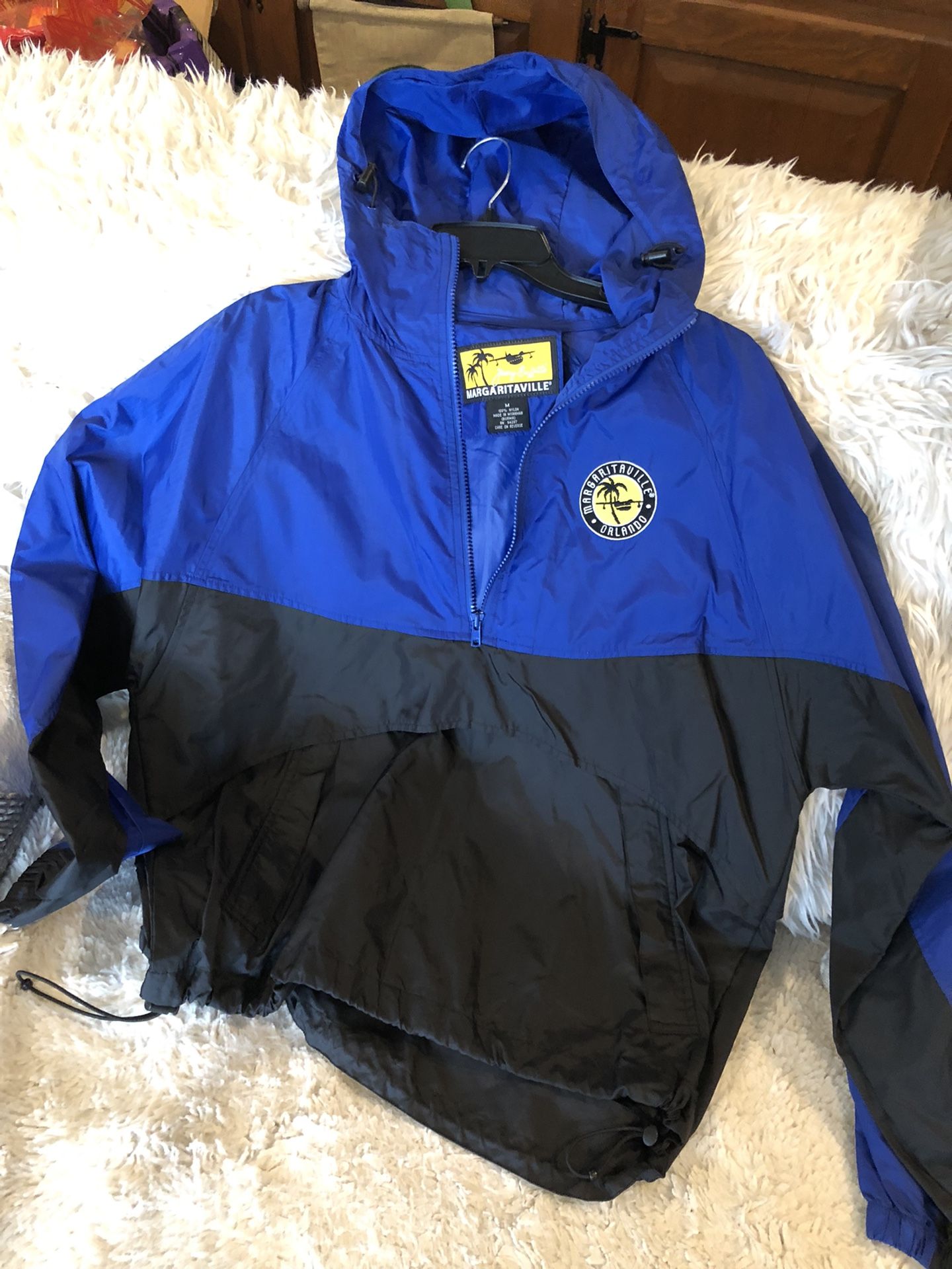 Medium Jimmy Buffet Margaritaville Orlando Nylon Hooded Jacket Windbreaker