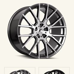 22” Forgiato Flow 001 W/ Continental Tires Perfect Condition!!! 